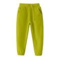thumbnail image 2 of LYEAA Drawstring Pants for Boys Full Length Side Pockets Ankle Cuffs Spring Style Boys Sports Sweatpants, 2 of 6