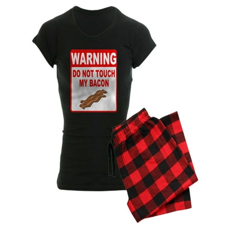 

CafePress - Bacon Warning Sign - Women s Dark Pajamas