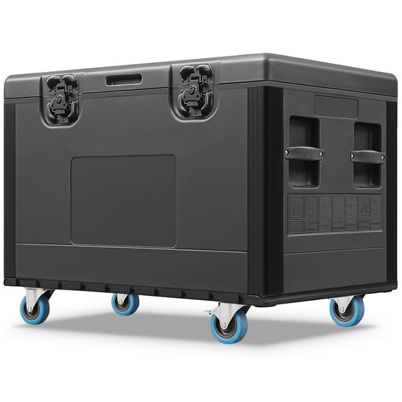 Cable Trunk 35"x22" ATA Road Case, Heavy Duty Utility Road Trunk Flight Case with Wheels, Truck Pack Size Transport for Pro Audio and DJ Touring