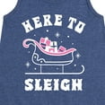 thumbnail image 3 of Instant Message - Here To Sleigh Christmas - Toddler & Youth Girls A-line Dress, 3 of 6