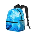 thumbnail image 2 of Gaeub Blue Shell School Backpack Waterproof Bookbag for Men Women College High School Bags, 2 of 8