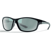 B.N.U.S Corning Glass Lens Polarized Sunglasses for Men Women Silver Mirrored Black Frame Italy-made