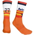 thumbnail image 1 of YOYO Unisex 1-Pack Astros Crew Socks, 1 of 8