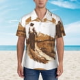 thumbnail image 4 of Lsque Western Cowboy Countryside pattern Hawaiian Shirt for Men, Unisex Summer Beach Casual Short Sleeve Button Down Shirts-Small, 4 of 9
