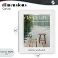 thumbnail image 4 of Stupell Industries Rustic Lodge Dock Life Calming Scenery Canvas Art, 16 x 20, by A Barefoot Stylist, 4 of 8