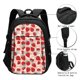 thumbnail image 3 of Fotbe Red Strawberry Mochila con Estampado y Puerto USB para Hombre y Mujer, Mochila Antirrobo, Mochila de Viaje, Mochila Escolar, Mochila Universitaria, 3 of 7