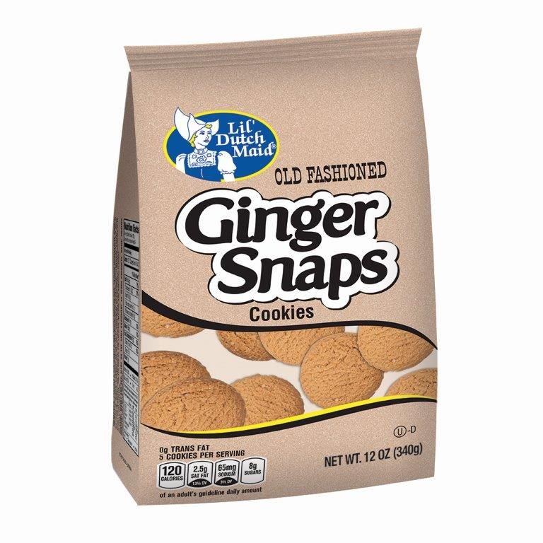 A Product of Lil' Dutch Maid Old Fashioned Ginger Snap Cookies, 12 oz