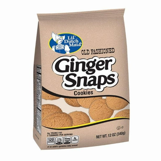 A Product of Lil' Dutch Maid Old Fashioned Ginger Snap Cookies, 12 oz