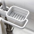 thumbnail image 3 of Home Kitchen Bathroom Sink Storage Holder Adjustable Towel Stand Rack Soap Sponge Dish Cloth Draining Organizer Shelf Cosmetics Collection Box Wall Powerful Paste Saving Space Bathroom Vanity Dresser, 3 of 9