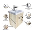thumbnail image 4 of Gabinete Flotante para Baño Decomobil con Llave Monomando y Lavamanos WENGUE, 4 of 4