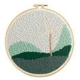 thumbnail image 1 of 1 Set Natural Pattern Punch Needle Starter with Basic Tools Punch Needle Windmill, 1 of 4