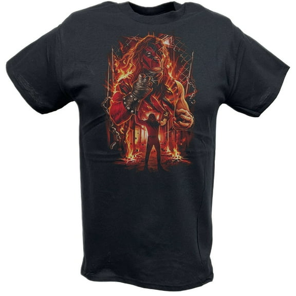 Kane The Big Red Machine Fireball Black T-shirt