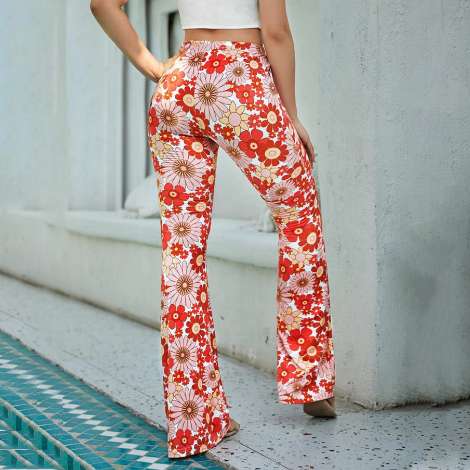 Petite Plaid Fitted Flare Pants | Nasty Gal