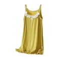 thumbnail image 1 of Ketyyh-chn99 Robes Tutu de Princesse pour Bébés Filles, Robes d'Été Sans Manches à Col Rond pour Tout-Petits et Enfants, Robe de Plage Décontractée, Pyjama Uni pour 4-5 Ans, Jaune, 1 of 3
