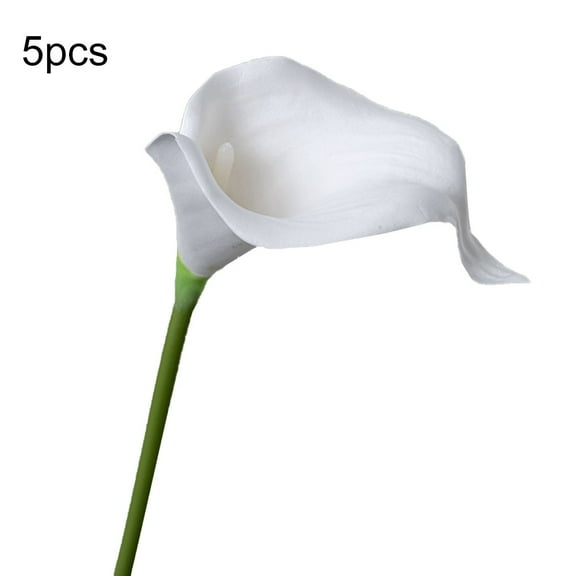 AFQH Vibrant 5pcs Artificial Calla Lily Bouquet - Perfect for Elegant Home Decor!