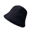 thumbnail image 6 of Winter Hats for Women Fleece Lined Beanie Knit Chunky Womens Snow Cap Women's Winter Plush Bucket Hat Windproof Warm Earprotection Fisherman's Hat Black, 6 of 7