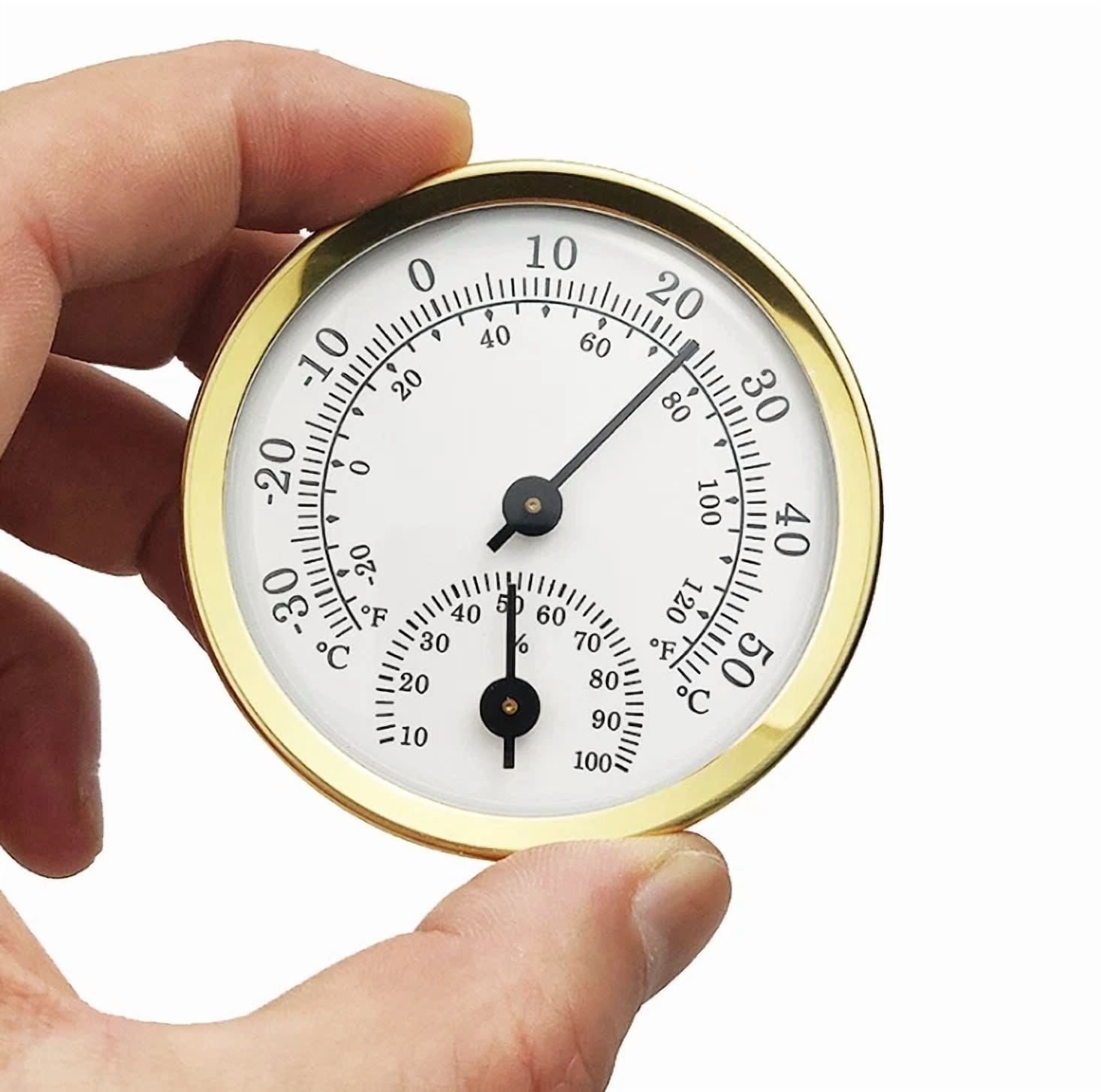 Indoor Thermometer Household Mini Durable Pointer Free Battery Hygrometer Tool