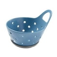 thumbnail image 2 of Cesta de frutas, colador de frutas, frutero con asa, bol decorativo para escurrir Azul, 2 of 9