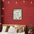 thumbnail image 4 of Stupell Industries Cottage Jolly Map Of North Pole Black Floating Frame Canvas Art, 25 x 31, by Irene Chan, 4 of 8