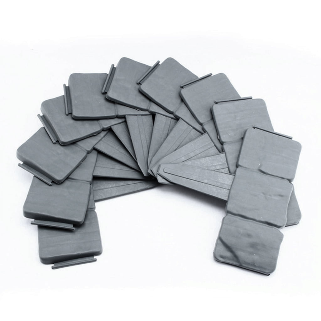 10pcs Garden Fence Border Decorative Flower Bed Edging Cobbled Stone Effect Plastic Outdoor Lawn Stakes DIY Palisade Fencing
