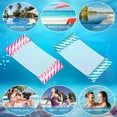 thumbnail image 3 of Hamaca flotante 2 piezas, hamaca inflable 4 en 1 para piscina, hamaca inflable para agua, hamaca flotante plegable ultraligera, flotador para tumbona para adultos, fiesta en la playa, vacaciones, 3 of 5