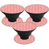 MightySkins POSOCK-Coral Damask Skin Decal Wrap for Pop Sockets Sticker - Pack of 3 - Coral Damask