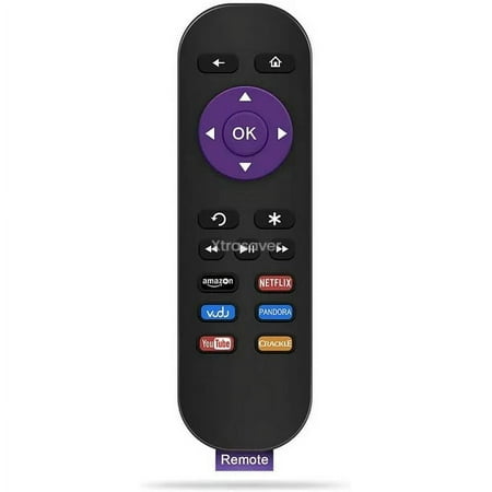 Replacement Remote Control 1 for Roku Streaming Boxes ONLY (Not Roku Stick or TV) Netflix Youtube Vudu (No pairing required)