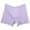Purple, variant on CFLVAEK Plus Size Boy Shorts for Women Comfort Cotton Leakproof Underwear High Waist Period Panties Breathable Ladies Boyshort Panty Black XXXL