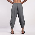 thumbnail image 5 of Zszcpp Linen Pants Men Long Brief Style Lace Up Solid Color Breathable Large Pocket Cropped Daily Trousers Casual Trouser, 5 of 5
