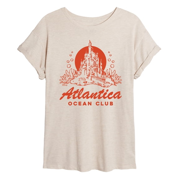 Disney Princess - Atlantica Ocean Club - Juniors Oversized Graphic T-Shirt