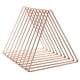 thumbnail image 5 of Organizador de archivos de metal de estilo moderno, triangular, de hierro, para escritorio Oro rosa, 5 of 9