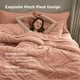 thumbnail image 4 of Juego de Edredón Bedsure Full Rosa Polvoriento con 7 Piezas, 4 of 9