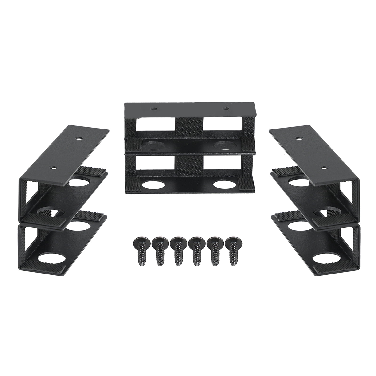 Pack of 3 Sturdy Carbon Steel Under Desk Laptop Holder Multipurpose Storage Rack for Home Office and Study Area