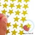 thumbnail image 3 of Unique Bargains 1200 Pcs Star Reward Stickers, 20 Sheet Sparkling Self Adhesive Colorful Sticker, Gold Tone, 3 of 7
