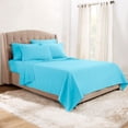 thumbnail image 4 of Clara Clark  Hotel Luxury 6 Piece Sheet Set - Super Soft Bedding Sheets & Pillowcases Full - Beach Blue, 4 of 5