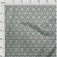 thumbnail image 3 of oneOone Polyester Spandex Turquoise Blue Fabric Asian Ikat Craft Projects Decor Fabric Printed By The Yard 56 Inch Wide, 3 of 4