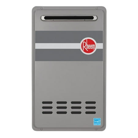 Rheem RTG-84XLN-1 Outdoor Tankless Natural Gas Water Heater for 2 - 3 Bathroom Homes