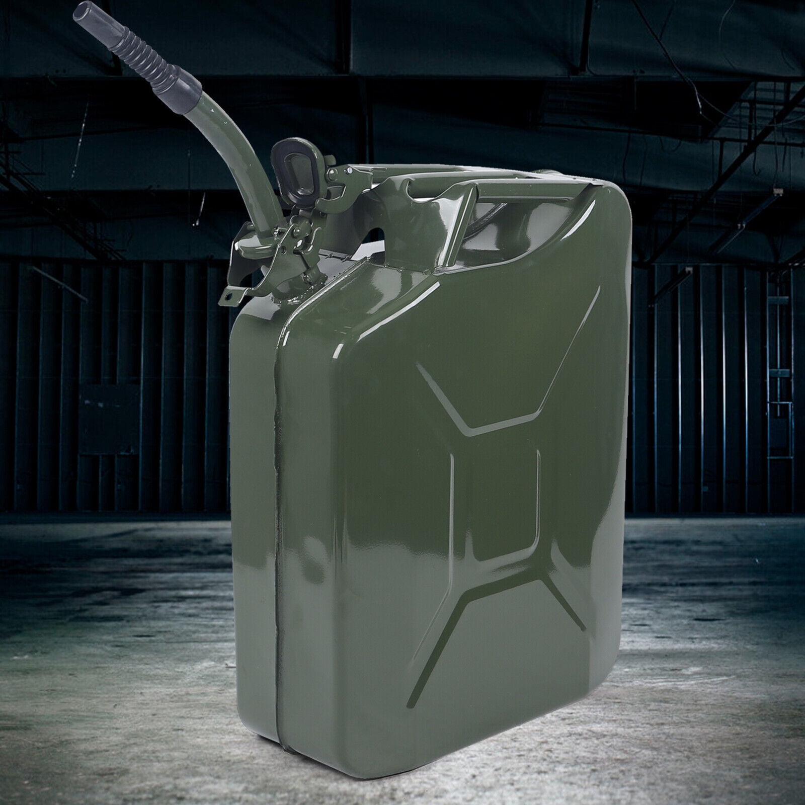 MONIPA 5 Gallon/20L Gas Gasoline Oil Backup Green Metal Steel Tank