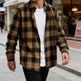 thumbnail image 4 of Stamzod Mens Shirts Long Sleeve Button Down Plaid Shirt Casual Stylish Flannel Shirts Yellow S, 4 of 9