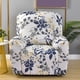 thumbnail image 4 of Dznils Funda para Sillón Reclinable Estampada Funda Elástica para Sofá Reclinable de Poliéster, Azul Floral, 4 of 11