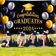 thumbnail image 2 of TNOBHG 2024 Seniors Graduation Banner Congratulations Class of 2024 Happy Graduation Banner Fine Workmanship Congratulation Graduates Letter Print Flag Class, 2 of 8