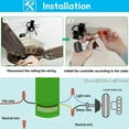 thumbnail image 5 of Replacement for Hunter 99770, 99772, 99392, 99813, Universal 3-Speeds Remote Control Kit.Ceiling Fan Remote Control Kit with Receiver, Fans Control with Dimmer, 5 of 8