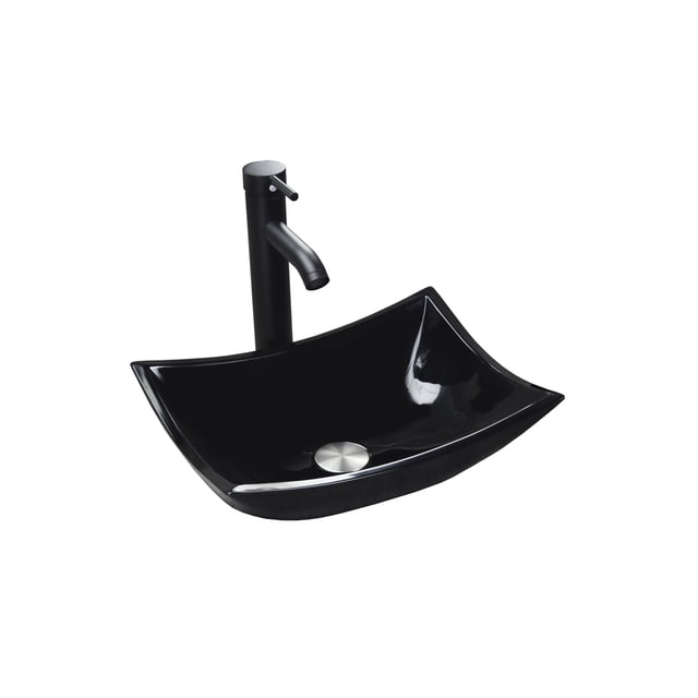 Esatto®kit Stylo N Paquete De Precio Mejorado Ovalin Negro Llave Negra Desagües Listo Para Instalar ESATTO ECONOKIT STYLO N