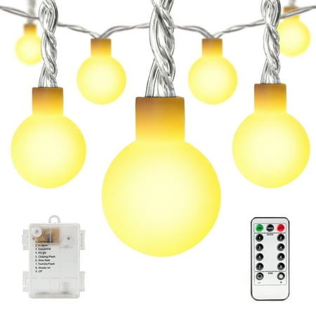 Kohree Led Globe String Lights With Remote Battery Operated Ball Kohree Led Globe String Lights With Remote Battery Operated Ball Fairy Light 50 Leds Dimmable
