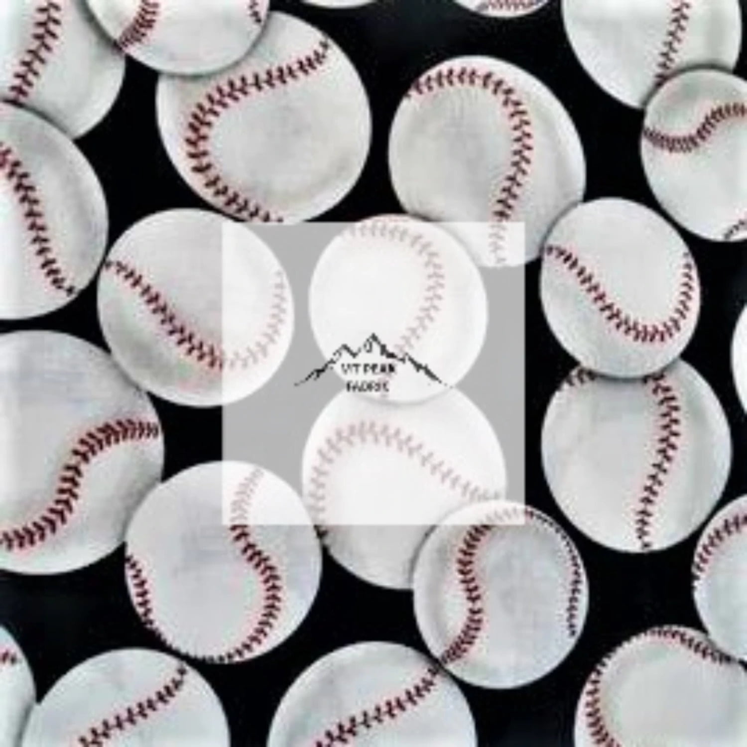 Elizabeth's Studio YARD Sports Fabric Baseball Glove Bat American Flag 
