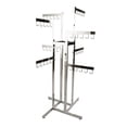 thumbnail image 1 of Econoco 4-Way Handbag Rack w/ 4 Straight Arms and 4 Twist-on Straight Arms - Rectangular Tubing - Chrome Finish,Pack Size - 1, 1 of 1