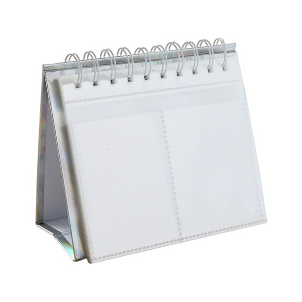 Naiovety Carpeta de fotos para álbum de fotos, libro de tarjetas de nombre, calendario de pie de hojas sueltas, colector de ahorro de espacio Almacenamiento y organización del hogar Tiras/Transparente