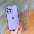 thumbnail image 2 of Compatible with iPhone 13 Pro Max Case with Diamond Pattern, Holographic Love Heart Clear Case for iPhone 13 Pro Max 6.7 Inch Laser Bling Cute Shockproof Case for Women Girl Purple, 2 of 12