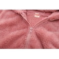 thumbnail image 3 of Aayomet Girls Winter Coats Girl's Long Winter Warm Parka Sherpa Trimmed Collar Puffer Ski Jacket Coat,Pink 9-10 Years, 3 of 5