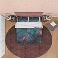thumbnail image 2 of Owl On A Tree Branch Duvet Cover Set, Spooky Night Aesthetic Zipper Bedding,, 2 of 6